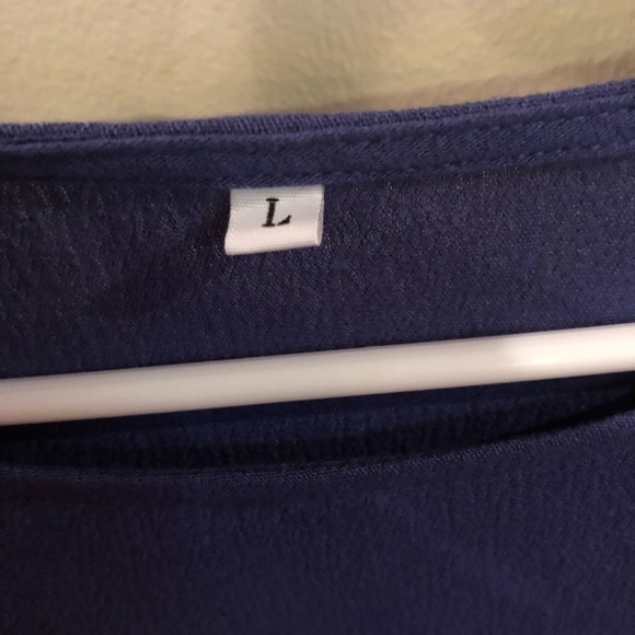 Navy Ruffle Mini Dress - Picture 5 of 6